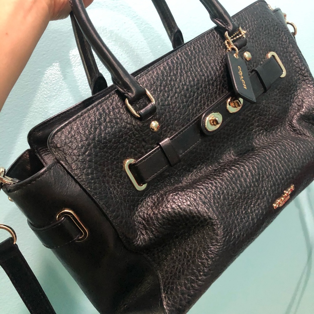 COACH Swagger 27 Leather Handbag Satchel Crossbody